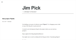 Desktop Screenshot of jimpick.com